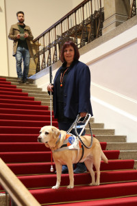 Sibylle Brandt und ihr treuer Begleiter